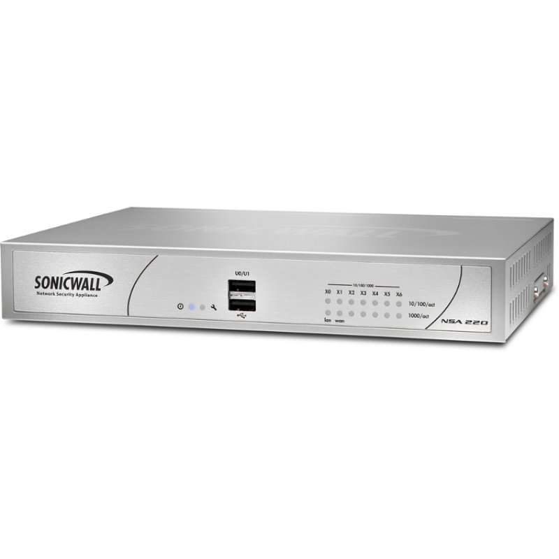SonicWall NSA 220 2 Yr CGSS hardware firewall 0.6 Gbit/s