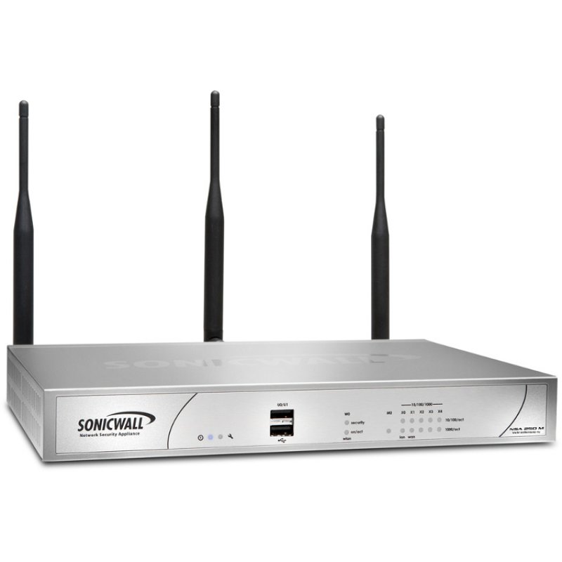 SonicWall NSA 250M Wireless-N 2Yr Secure Upgrade Plus hardware firewall 0.75 Gbit/s