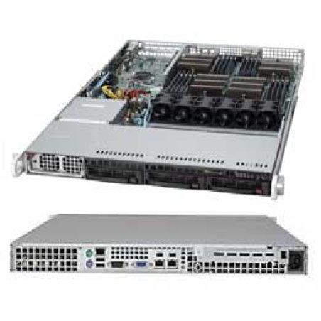 Supermicro 1042G-LTF AMD SR5690 Prise G34 Rack (1 U) Noir
