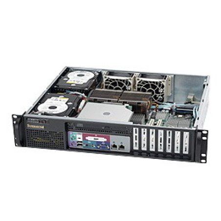 Supermicro SuperChassis 523L-410B, Black Profile bas (Slimline) Noir 410 W