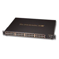 Supermicro SSE-G2252P network switch Managed L2 Power over Ethernet (PoE) 1U Black