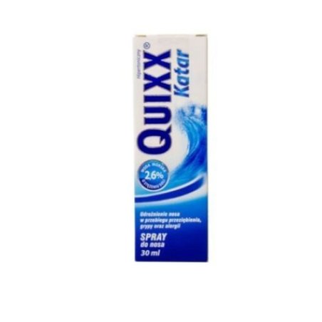 Quixx Qatar Nasal Spray 30ml Seawater for Sinus Cold and Paranasal Sinuses
