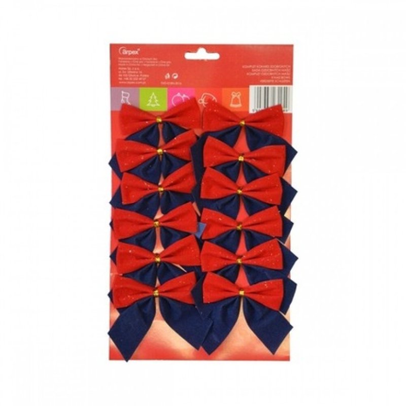 Christmas Tree Decoration Bows Material 12pcs