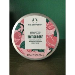 The Body Shop British Rose Body Butter 13.5 Oz 96h Moisturizer