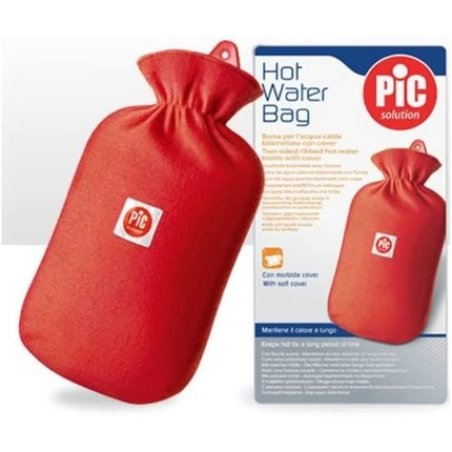 Pic Solution Hot Water Bottle With Protective Cover