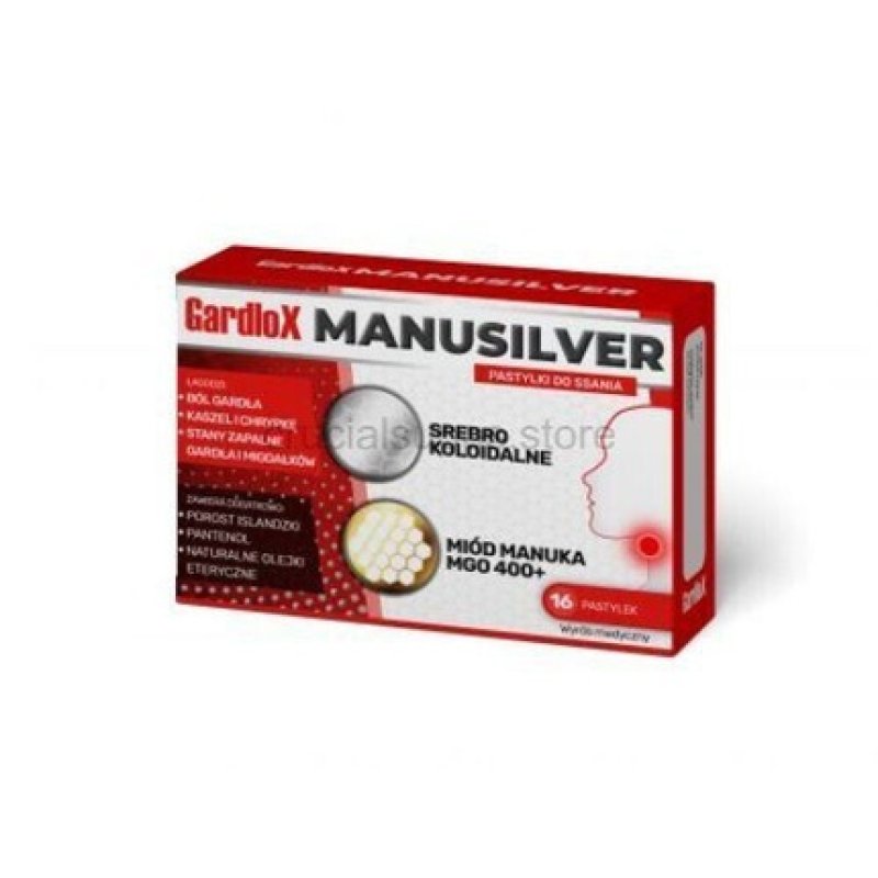 Gardlox Manusilver Lozenges 16 Count