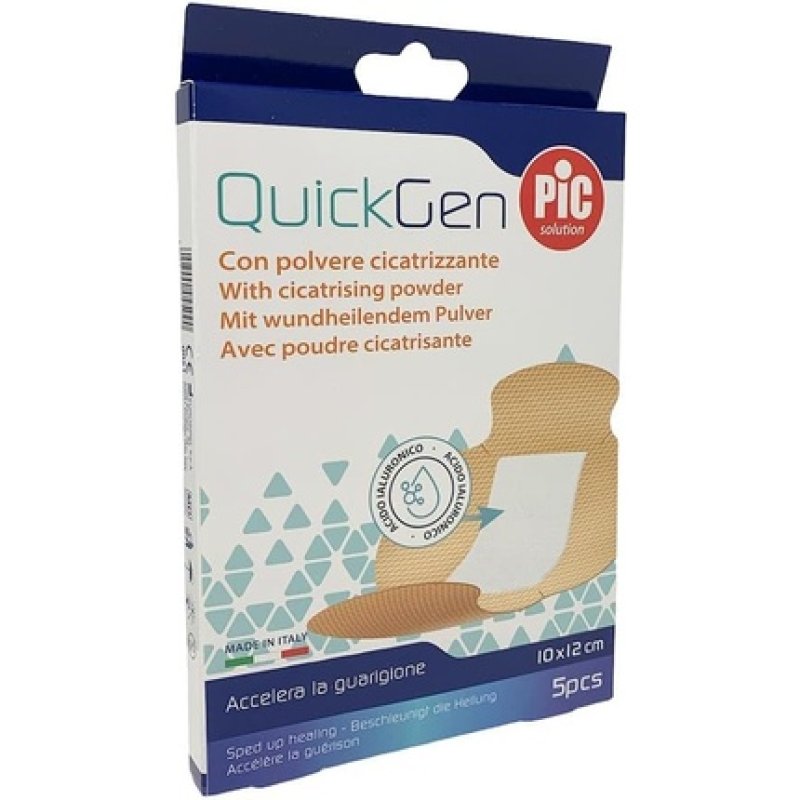 Pic QuickGen Joint Plaster with Healing Powder 10x12cm - Pack of 5