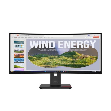 Lenovo ThinkVision T34WD-40 LED display 86.4 cm (34 ) 3440 x 1440 pixels Wide Quad HD Black