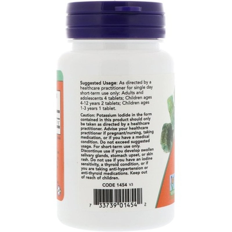 Now Foods Potassium Iodide 30mg 60 Tablets