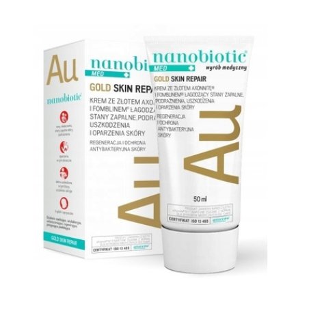 Nanobiotic Med Gold Skin Repair Cream With Axeonnite, 50 Ml