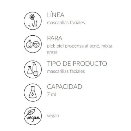 Facial Cleansing Mask with Gray Clay 7ml