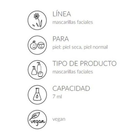 Hydrating Facial Mask with Green Clay 7ml