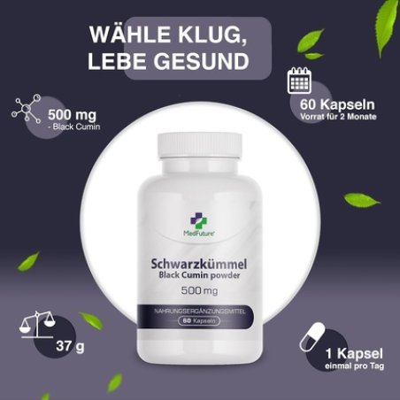 Black Cumin Extract 500mg 60 Capsules