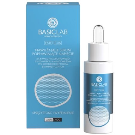 Basiclab Esteticus Moisturizing Serum Improving Firmness With Hyaluronic Acid 3 And Peptides - 30ml