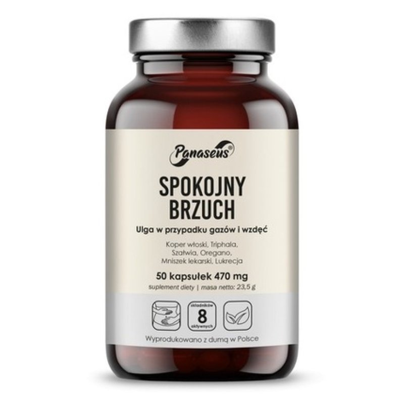 Panaseus Calm Stomach Digestive Support 50 Capsules