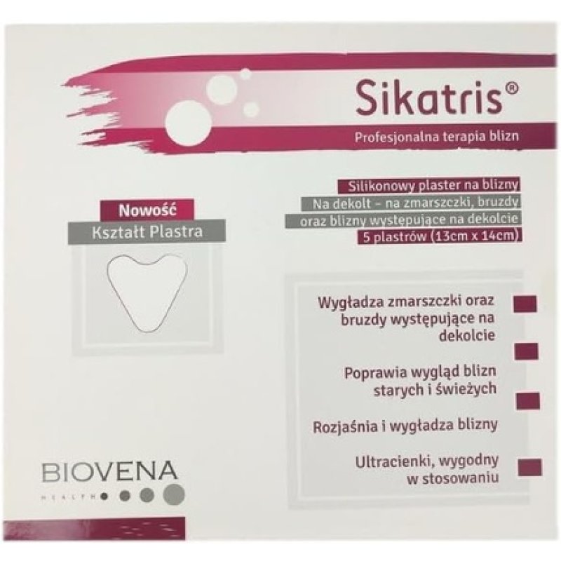 Sikatris Silicone Wrinkle and Furrow Plasters for Neckline - Pack of 5