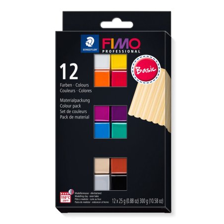 Staedtler FIMO 8043 C Modeling clay 300 g Black, Blue, Champagne, Green, Grey, Magenta, Orange, Red, Terracotta,