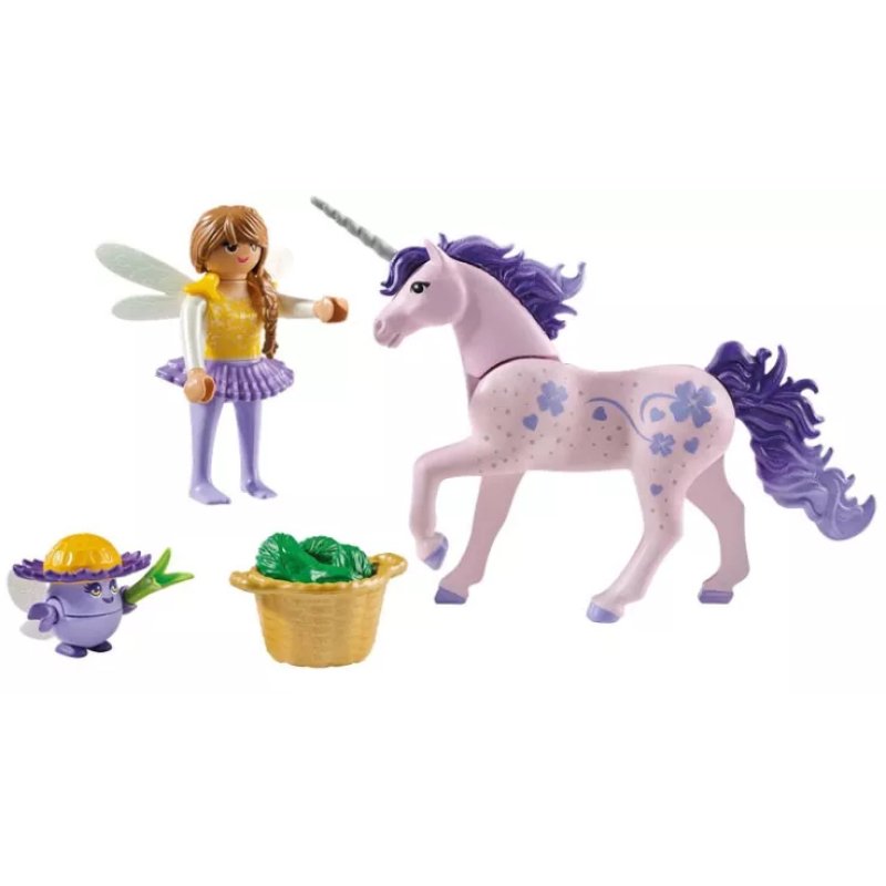 Playmobil - Collectible Unicorn: Lucky Lavender with Fairy (71843)