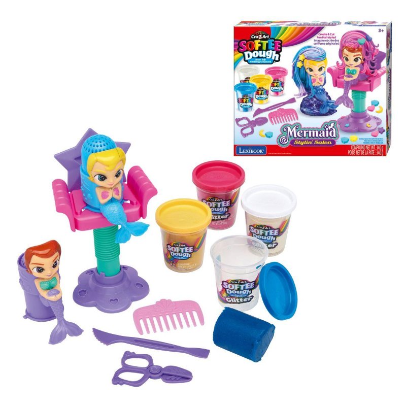 Cra-Z-Art - Softee Dough Sparkling Mermaid Styling Salon (CRDOUGH12)