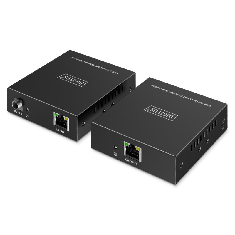 Digitus USB 3.2 Gen1 CAT Extender 5Gbps 3xA/1xC 100m