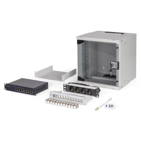 Digitus SOHO Pro network set, 254 mm (10") - 6U, 315 x 300 mm (W x D)