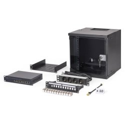 Digitus Kit réseau SOHO Pro, 254 mm (10") - 6U, 315 x 300 mm (l x p)