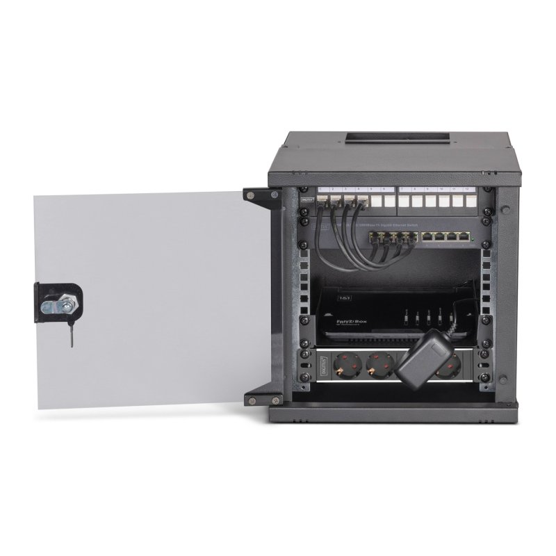 Digitus SOHO Pro network set, 254 mm (10") - 6U, 315 x 300 mm (W x D)