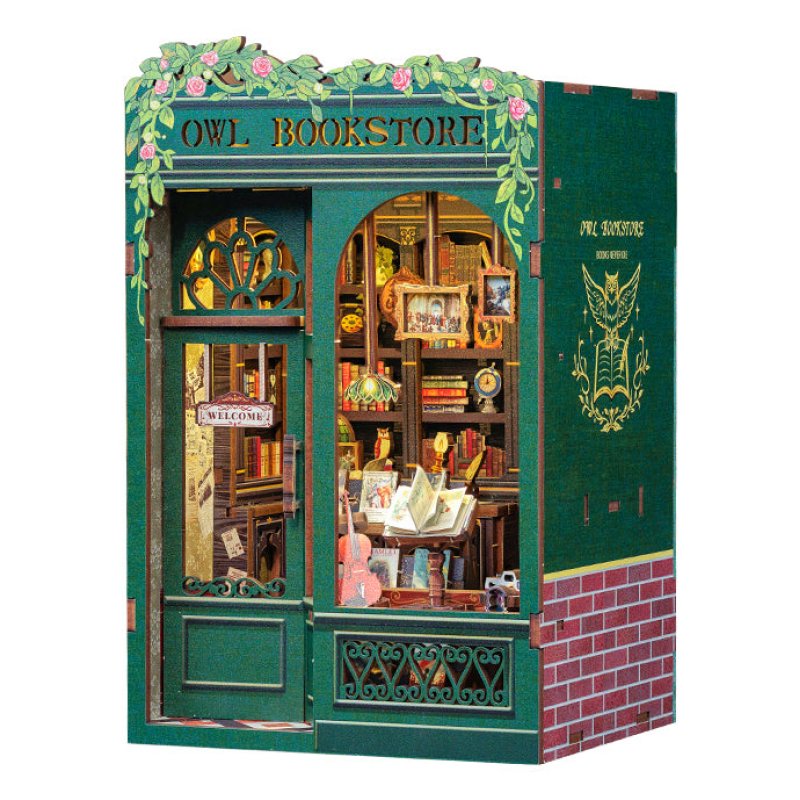 KIT DE DÉCOR MINIATURE - LIBRAIRIE DU HIBOU