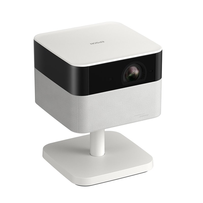 Epson Lifestudio Flex - EF-71 stylisher Smart-Projektor - Diamantweiß, mit Sound by Bose und Google TV