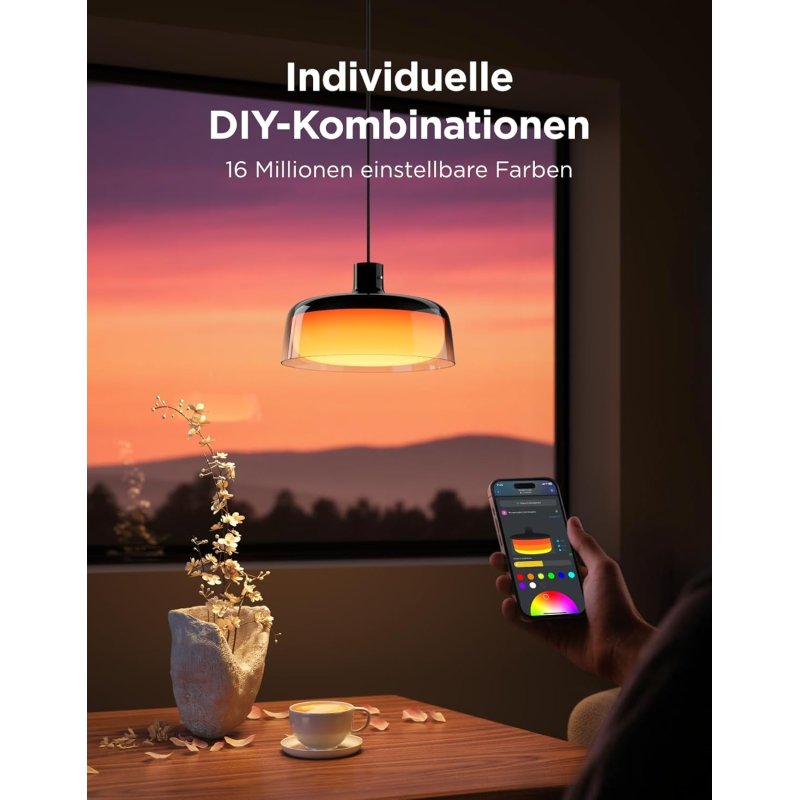 Govee - Pendelleuchte, Smart RGBIC und Weißlicht-Hängelampe