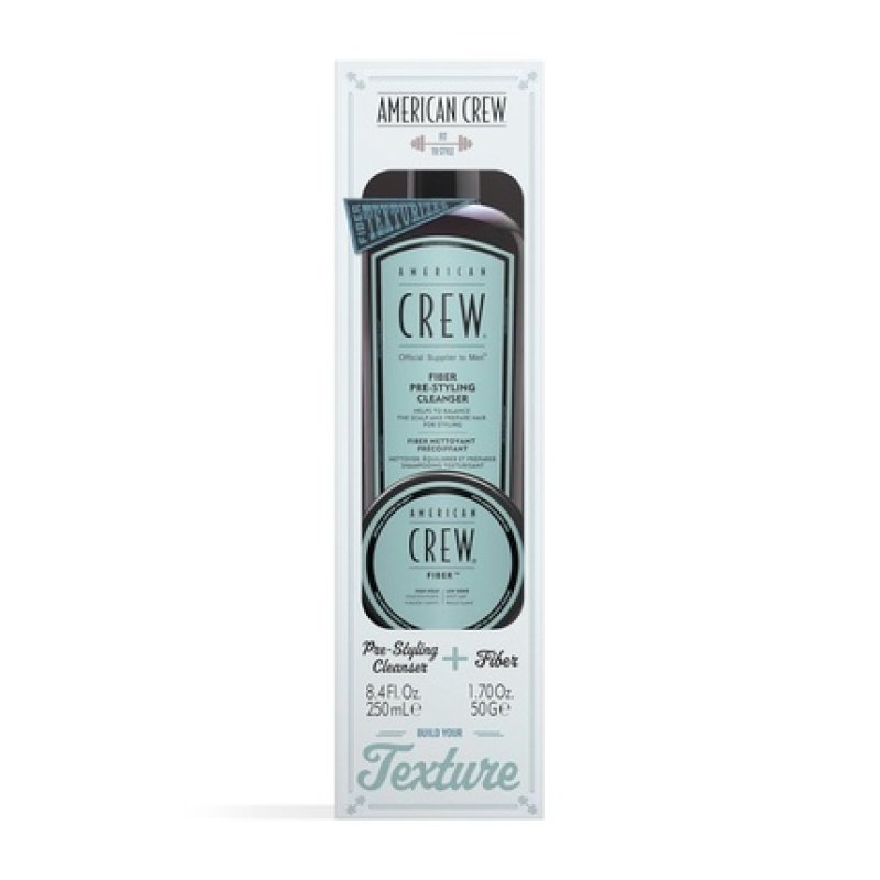 American Crew Fiber Duo Set with Fiber Pre-Styling Cleanser 250ml