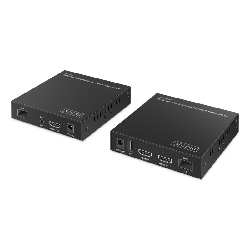 Digitus Kit d'extension KVM IP HDMI à fibre optique, 4K/60Hz