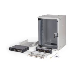 Digitus SOHO Pro network set, 254 mm (10") - 9U, 315 x 300 mm (W x D)