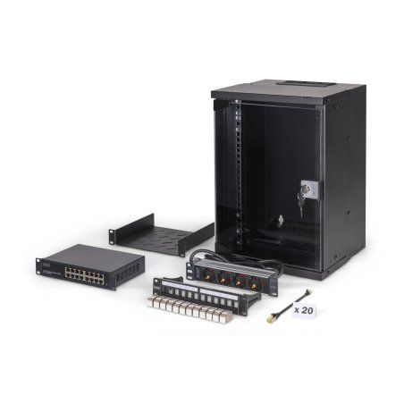 Digitus SOHO Pro network set, 254 mm (10") - 9U, 315 x 300 mm (W x D)