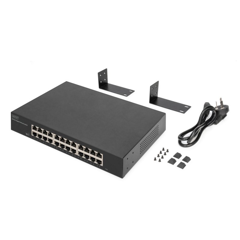 Digitus 24-port Gigabit switch, 19-inch, unmanaged