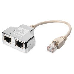 Digitus Adaptateur de câble de brassage, CAT 5e, blindé - 1:1