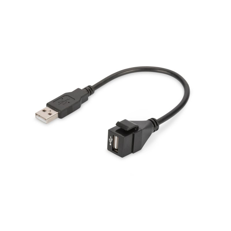 Digitus Module USB 2.0 Keystone avec câble de 16 cm (femelle/mâle)