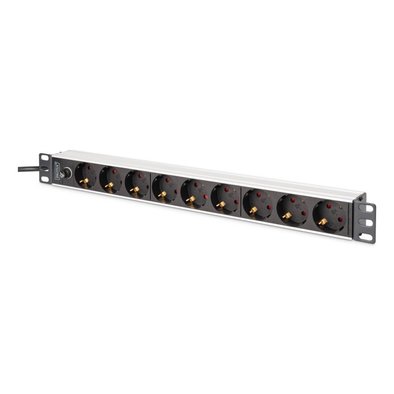 Digitus DN-95437 unité de distribution d'énergie 9 sortie(s) CA 1U Noir, Argent