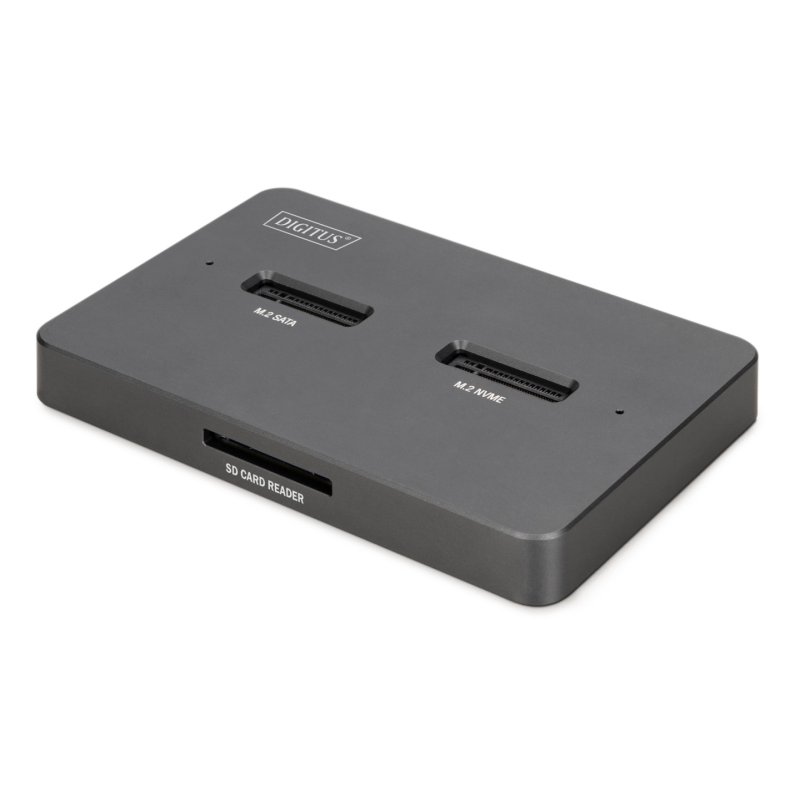 Digitus Station d'accueil SSD M.2 NVMe M.2 SATA avec lecteur de carte SD-Express, USB-C™