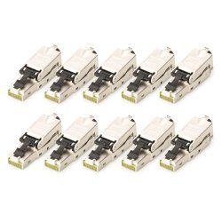 Digitus Connecteur blindé RJ45 pour assemblage sur site - 10 pièces