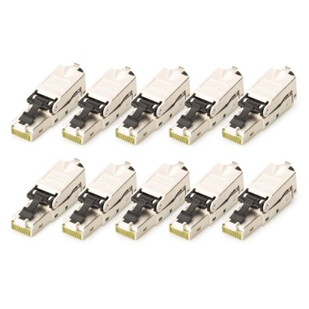 Digitus CAT 6A Field Termination Plug, STP with dust cap, bend relief - 10 pcs.