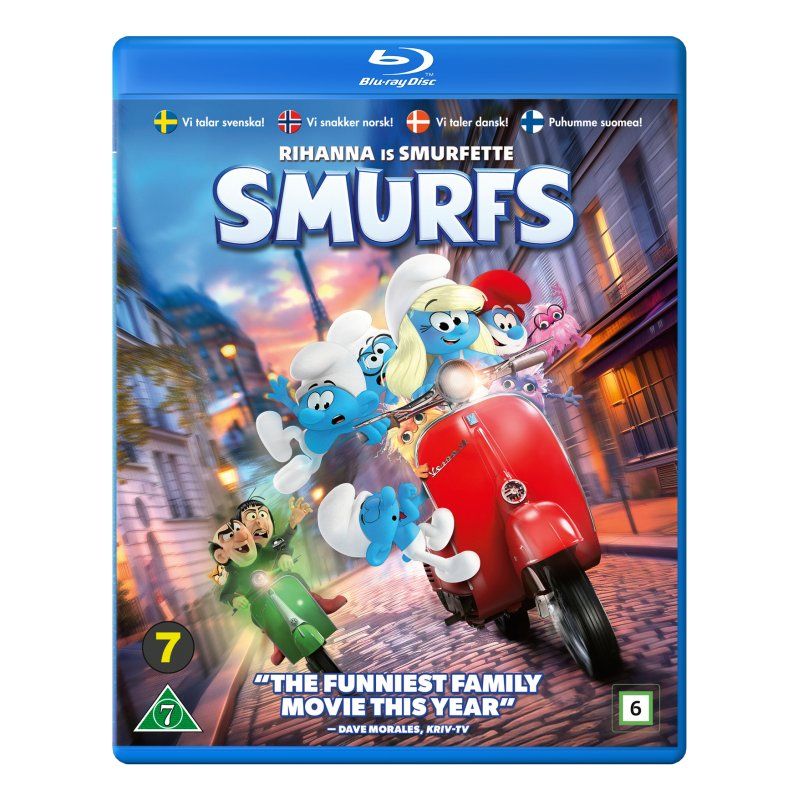 SF Studios Smurfs Blu-ray Full HD Danish, English, Finnish, Norwegian, Swedish