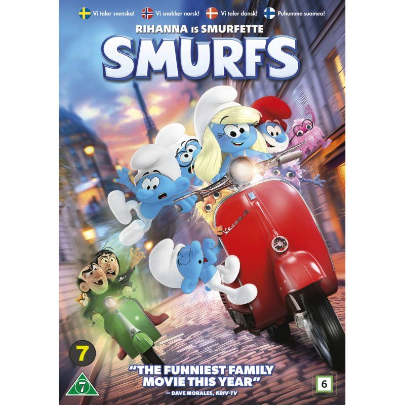 SF Studios Smurfs Blu-ray Full HD Danish, English, Finnish, Norwegian, Swedish