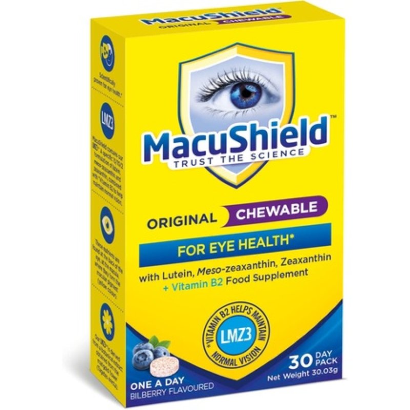 Macushield Original Chewable 30 Tablets 30g - Pack of 30