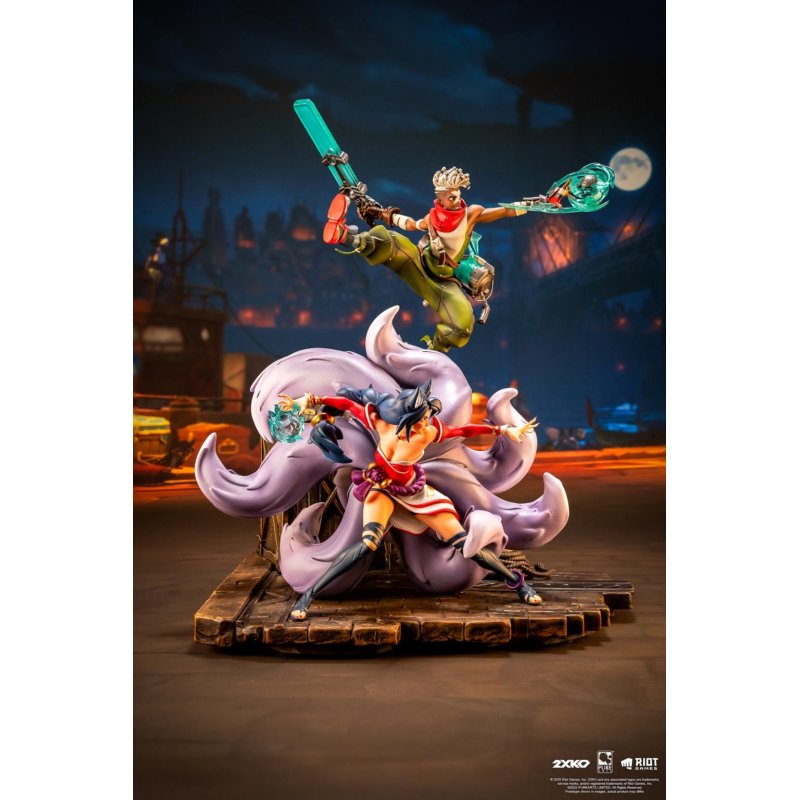 LEAGUE OF LEGENDS - Ekko & Ahri - Statuette Diorama 1/10 30cm