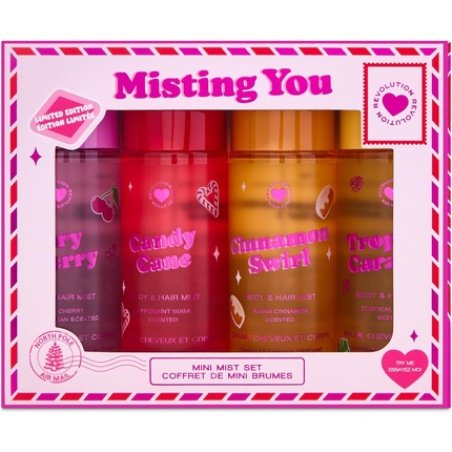 I Heart Revolution Misting You Mini Body Gift Set - Pack of 4 Mini Fragrance Mists