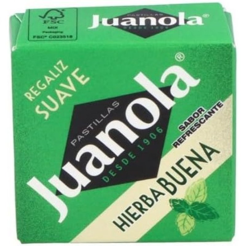 Juanola Peppermint Lozenges 54g - Pack of 24