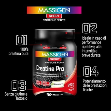 Mass Sport Creatine Pro Food Supplement with Creatine Monohydrate 250g