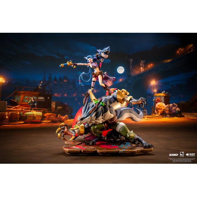 LEAGUE OF LEGENDS - Jinx & Warwick - Statuette Diorama 1/10 37cm