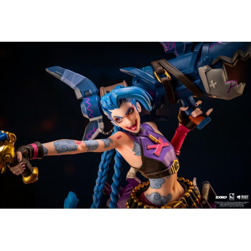 LEAGUE OF LEGENDS - Jinx & Warwick - Statuette Diorama 1/10 37cm